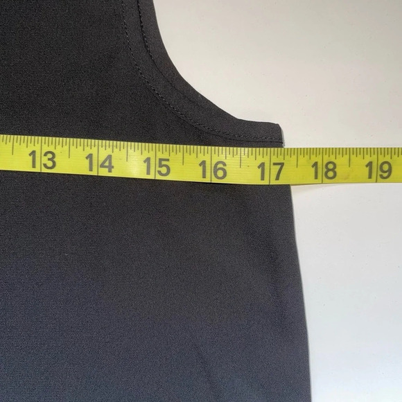 Cato Black & Leopard Collar Keyhole Front Asymmetrical Tank Top Xsmall Women’s - Picture 8 of 12